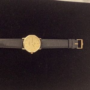 Men’s classic Omega Constellation strap watch.